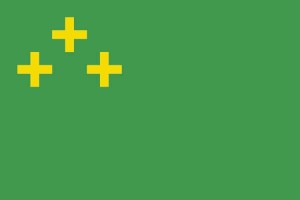 Bandera de despacho de Vila de Cruces de alta calidad