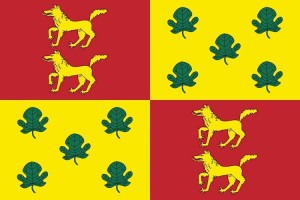 Bandera de despacho de Lobón de alta calidad