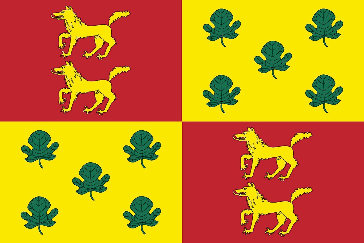 Bandera de despacho de Lobón de alta calidad