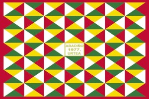 Bandera de Abadiño de alta calidad para exterior 123