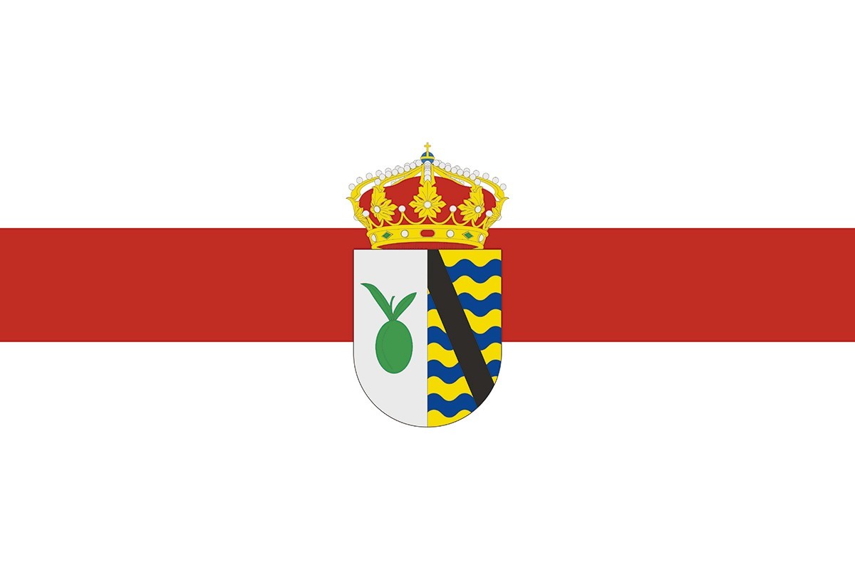 Bandera de despacho de Oliva de Plasencia de alta calidad