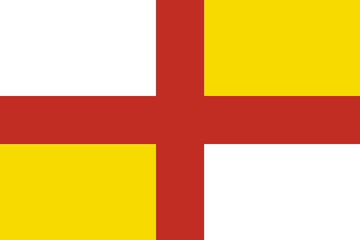 Bandera de despacho de Puebla de la Reina de alta calidad Bandera de despacho de Puebla de la Reina de alta calidad