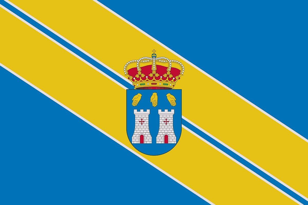 Bandera de despacho de Torrecillas de la Tiesa de alta calidad