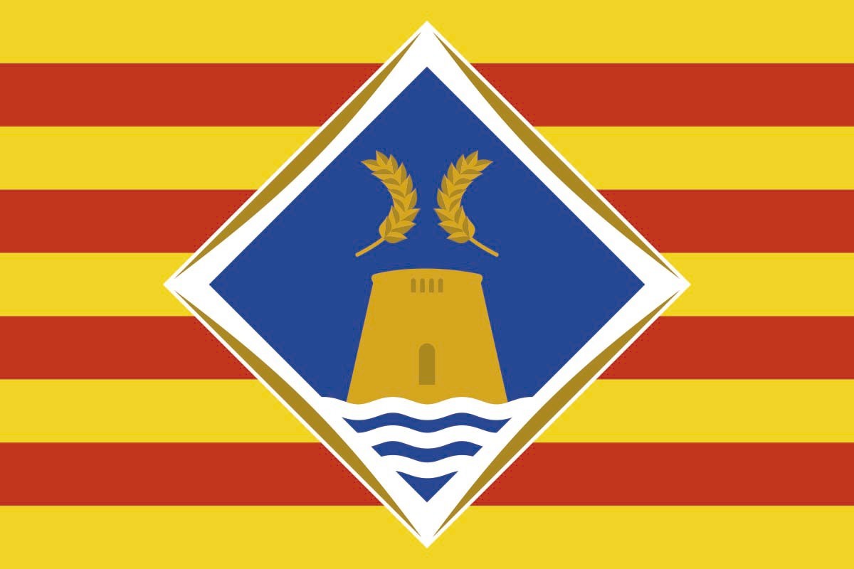Bandera de despacho de Formentera de alta calidad