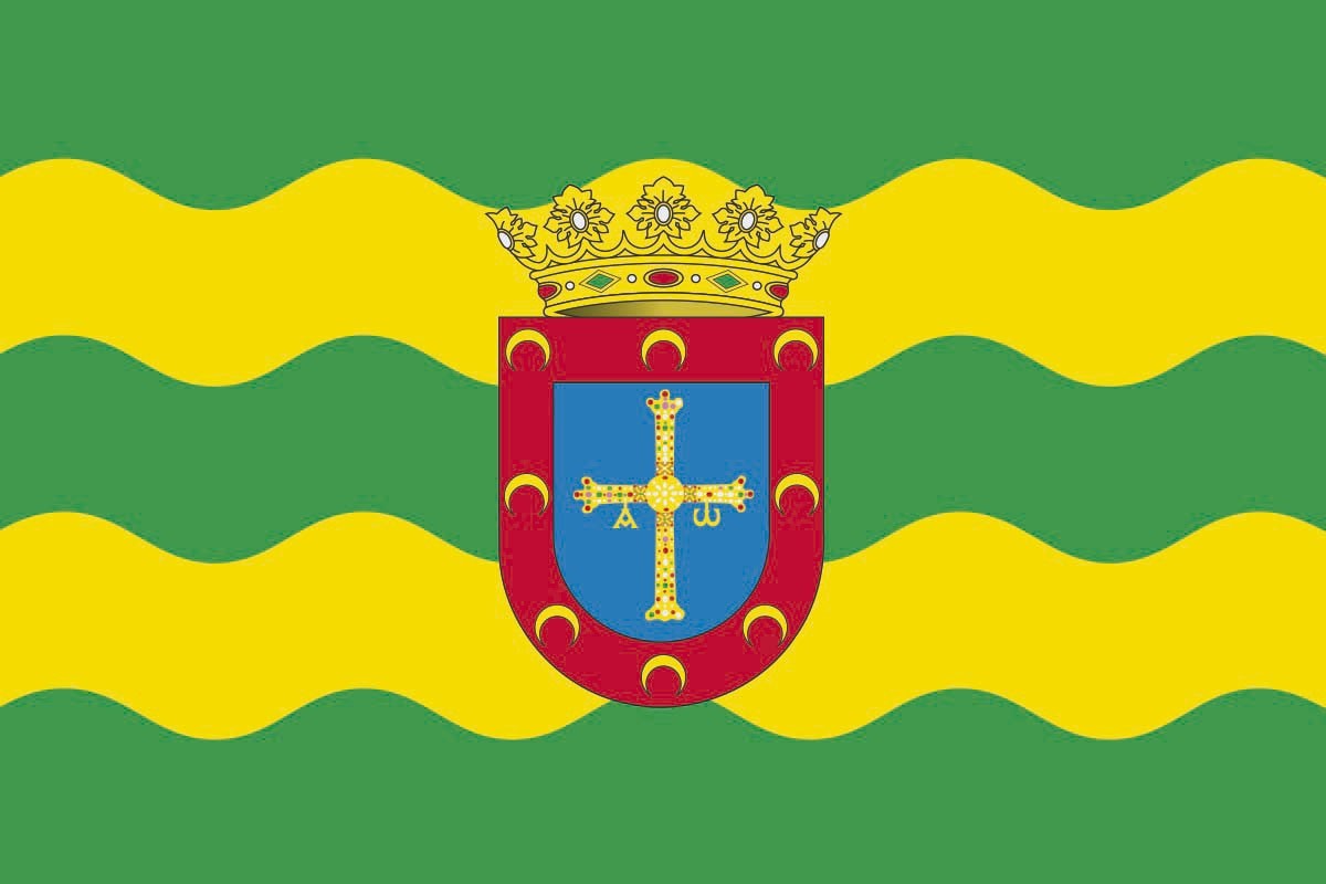 Bandera de despacho de Allande de alta calidad