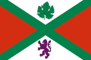 Bandera de despacho de Alcudia de Monteagud de alta calidad