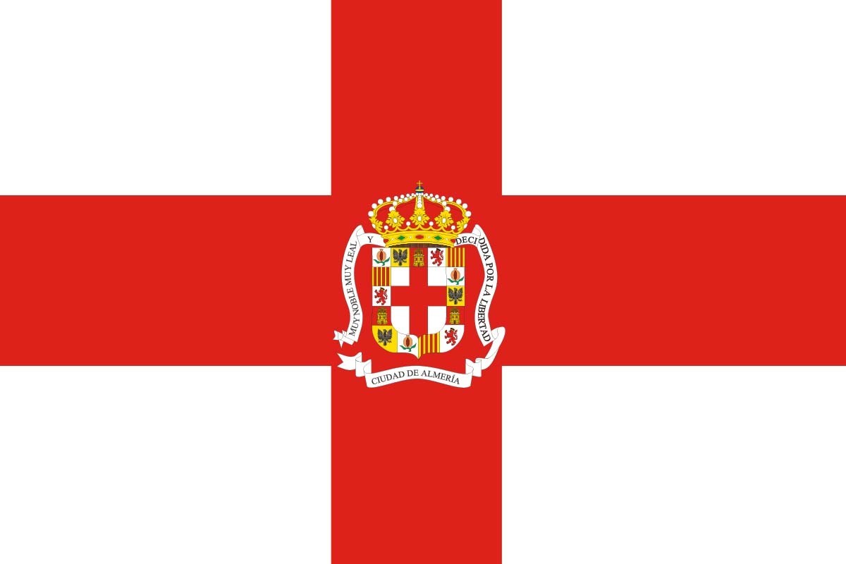 Bandera de despacho de Almería de alta calidad