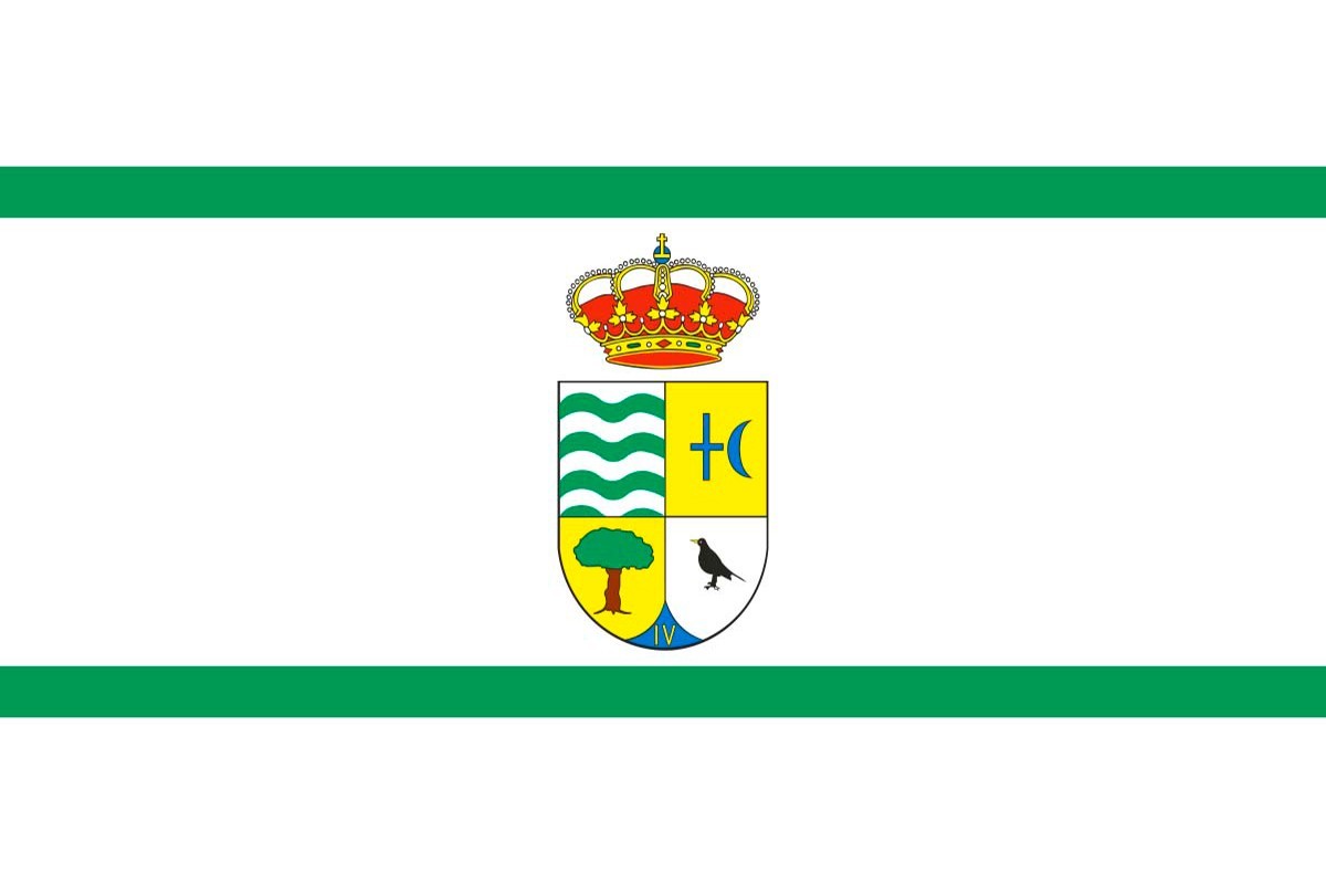 Bandera de despacho de Benalauría de alta calidad