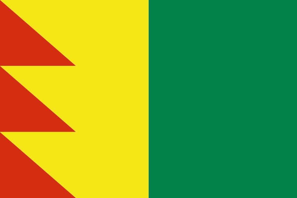 Bandera de despacho de Villanueva de San Juan de alta calidad