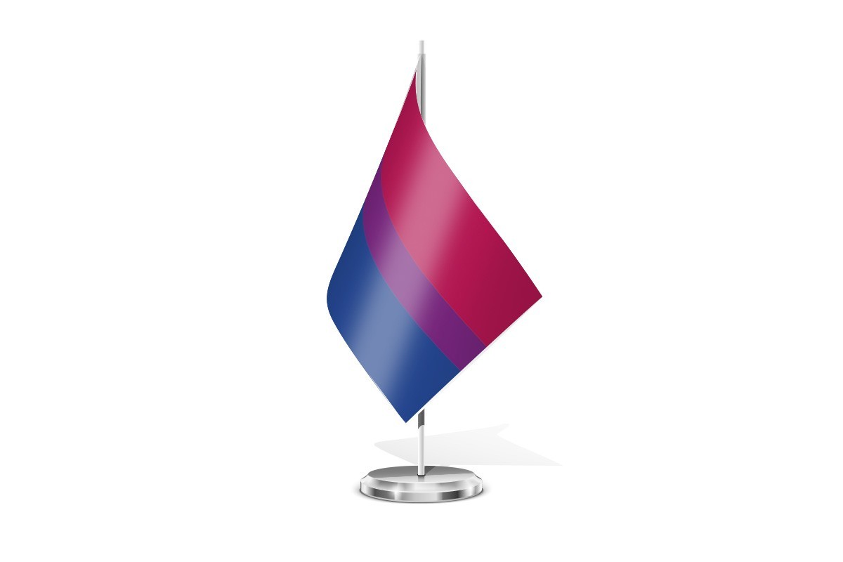 Bandera de mesa Bisexual