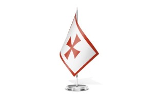 Bandera de mesa Cristiana 123