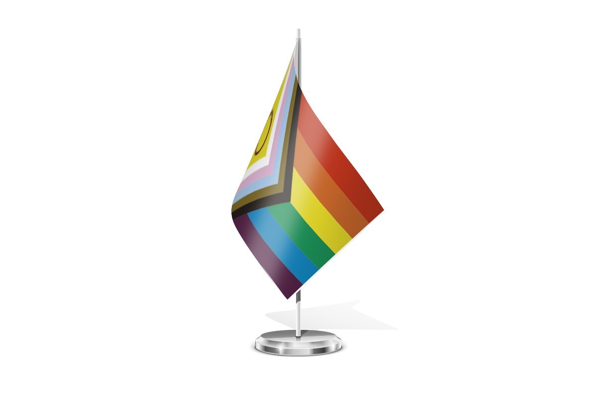 Bandera de mesa del orgullo LGTB
