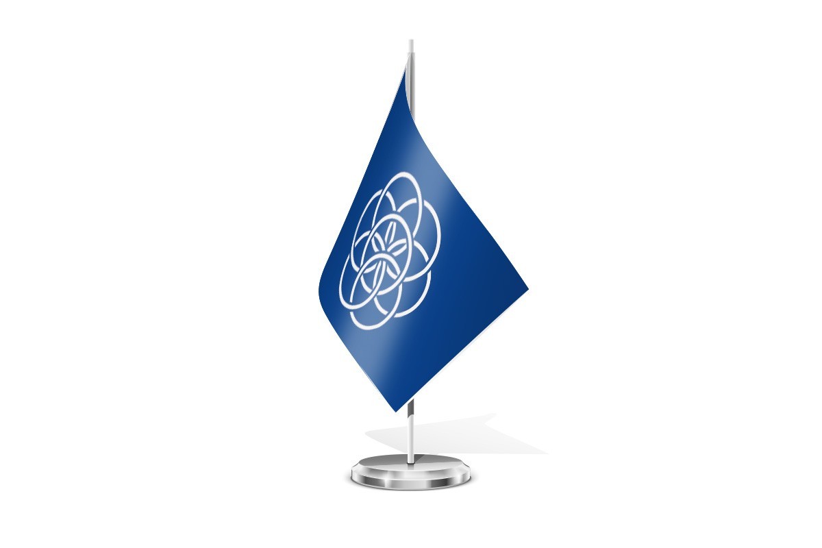 Bandera de mesa terrícola