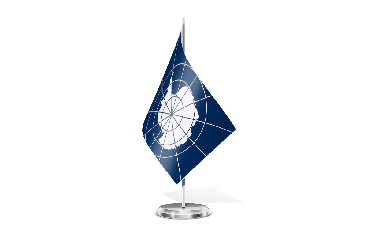 Bandera de mesa de Antártida