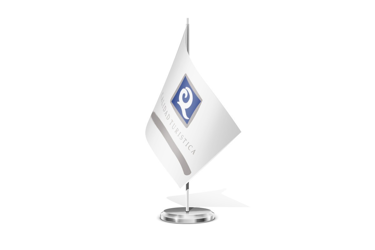 Bandera de mesa de Calidad Turística Q