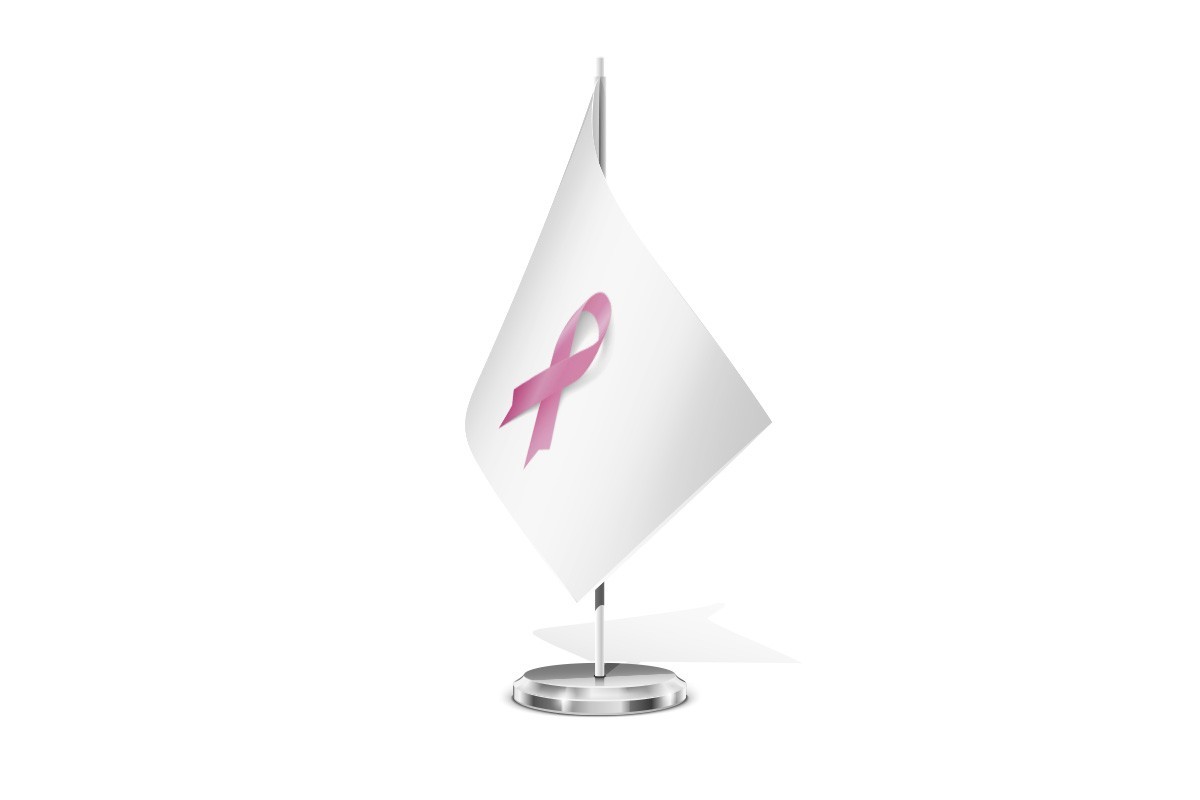 Bandera de mesa de Cancer de Mama