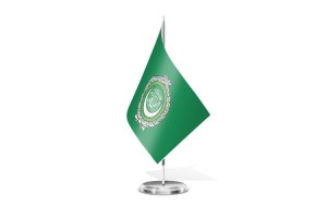 Bandera de mesa de Liga Arabe 123