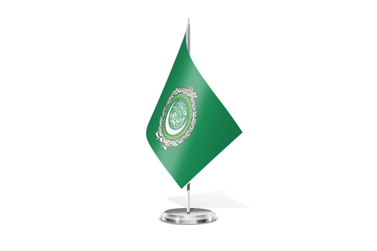 Bandera de mesa de Liga Arabe