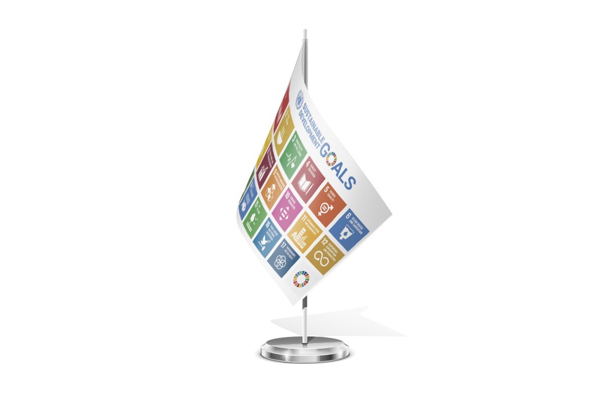 Bandera de mesa ODS