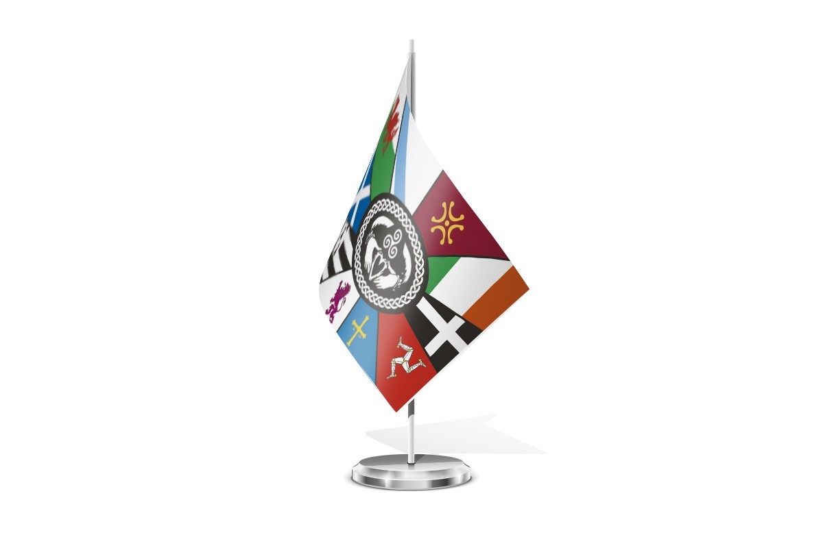 Bandera de mesa 10 Naciones Celtas