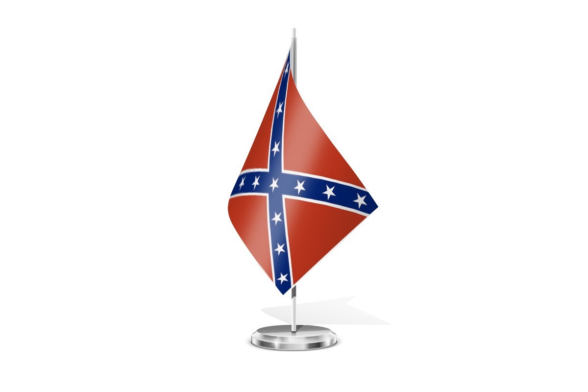 Bandera de mesa de EEUU Confederada