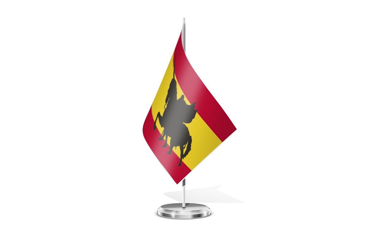 Bandera de mesa de España Cid Campeador