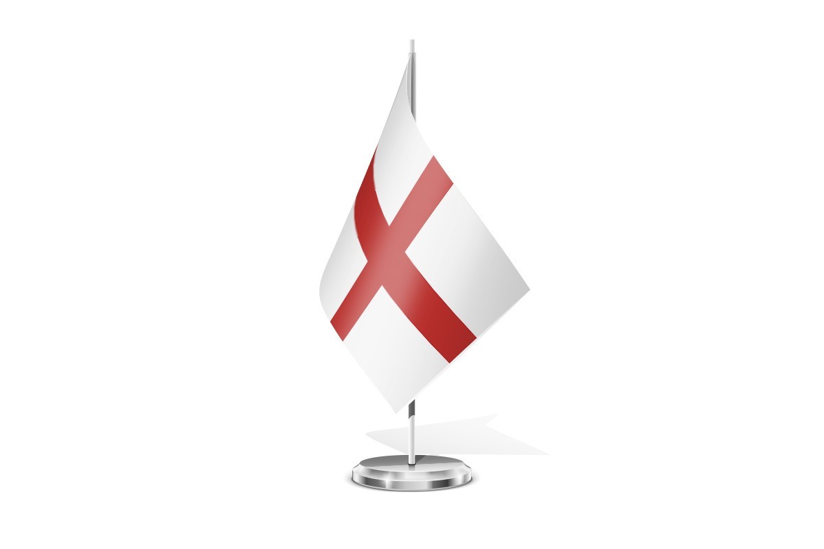 Bandera de mesa de Inglaterra de alta calidad