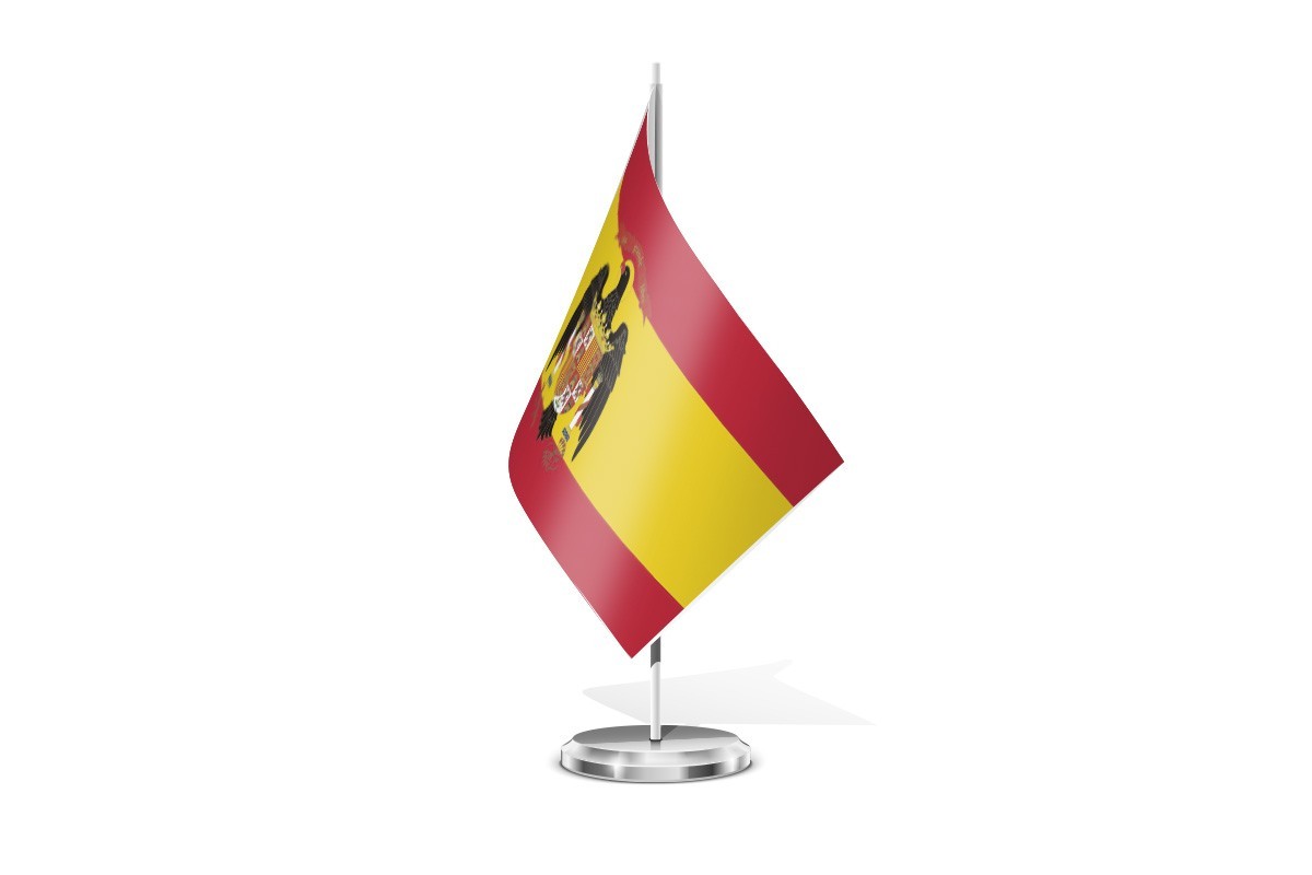 Bandera de mesa España Águila 1945-1977