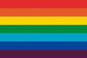Bandera de mesa arcoiris 7 franjas