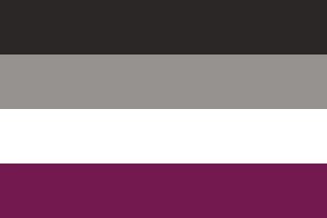 Bandera de mesa Asexual