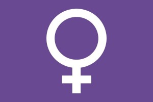 Bandera de mesa feminista Bandera de mesa feminista