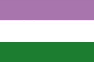 Bandera de mesa GenderQueer