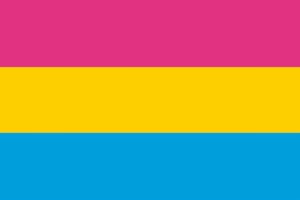 Bandera de mesa pansexual