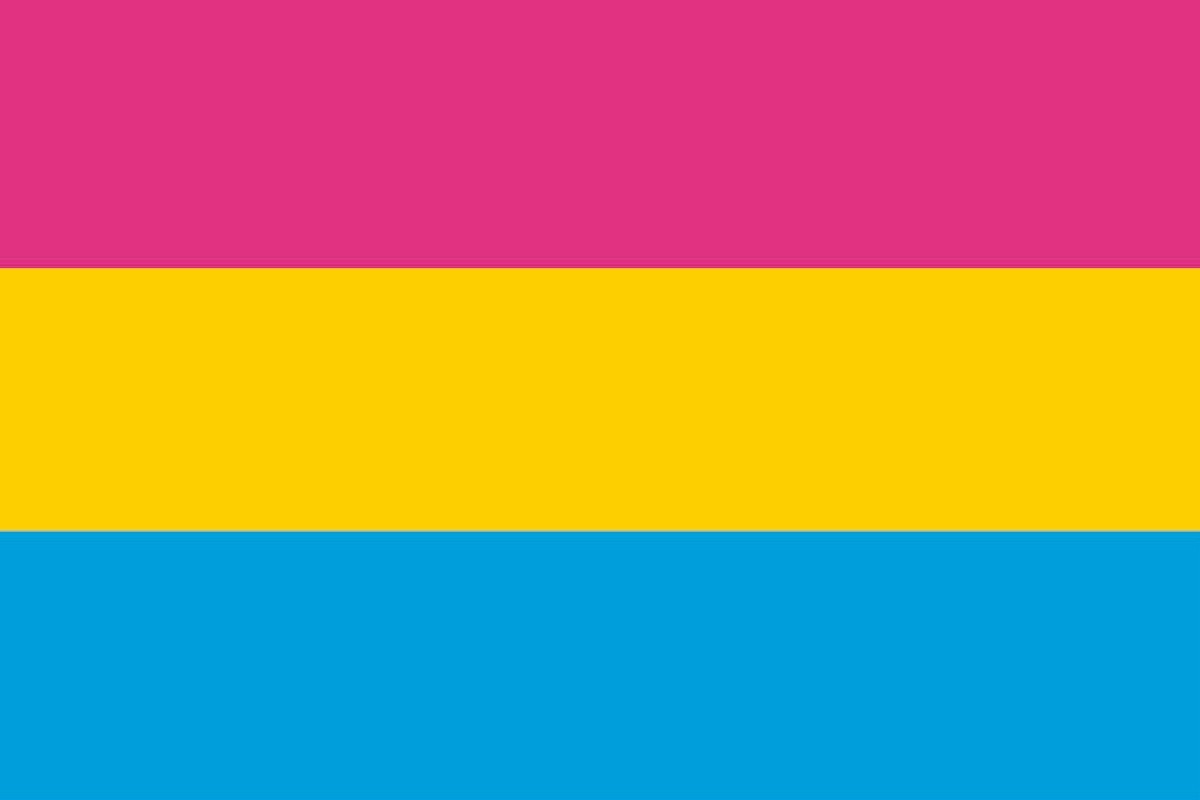 Bandera de mesa pansexual