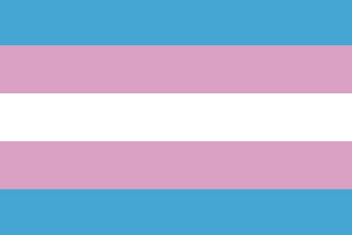 Bandera de mesa transexual