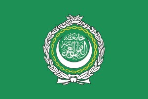 Bandera de mesa de Liga Arabe Bandera de mesa de Liga Arabe