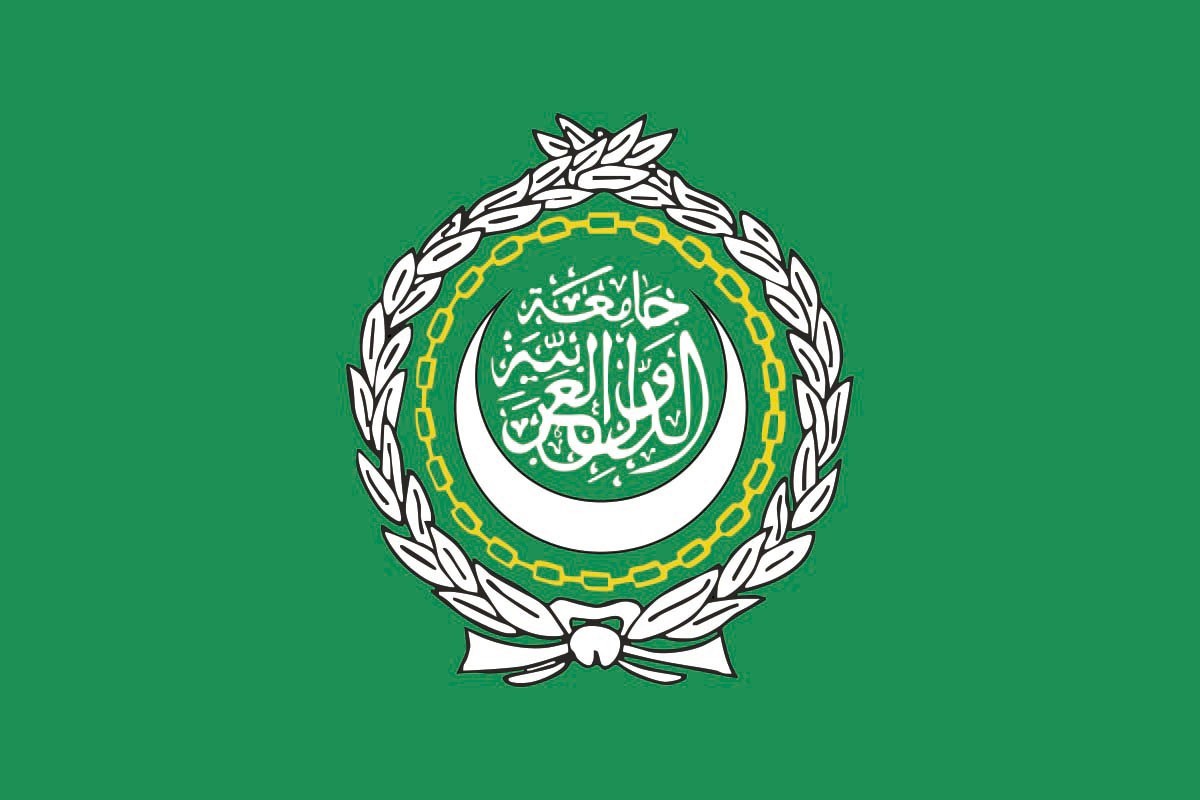 Bandera de mesa de Liga Arabe Bandera de mesa de Liga Arabe