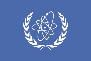 Bandera de mesa de OIEA