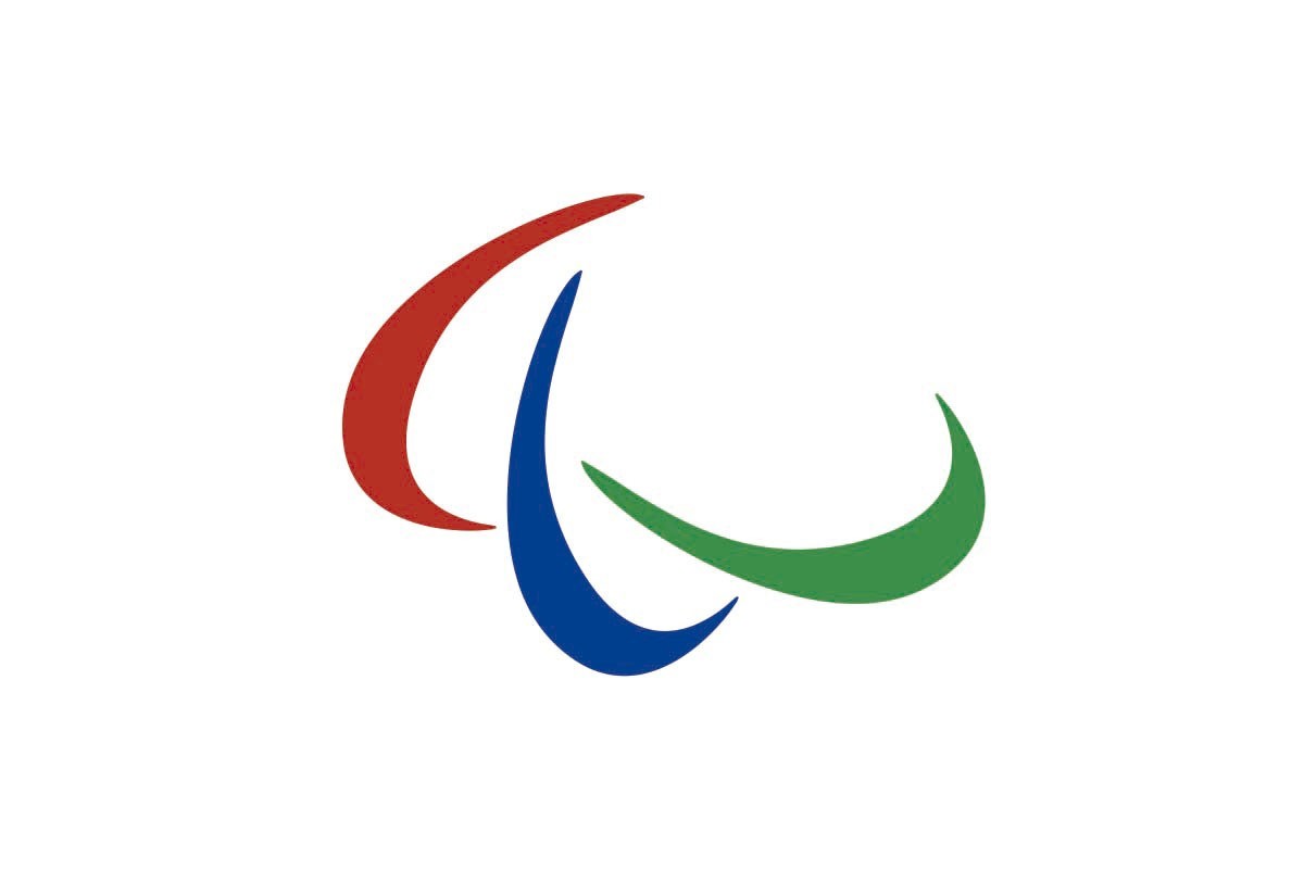 Bandera de mesa paralímpica