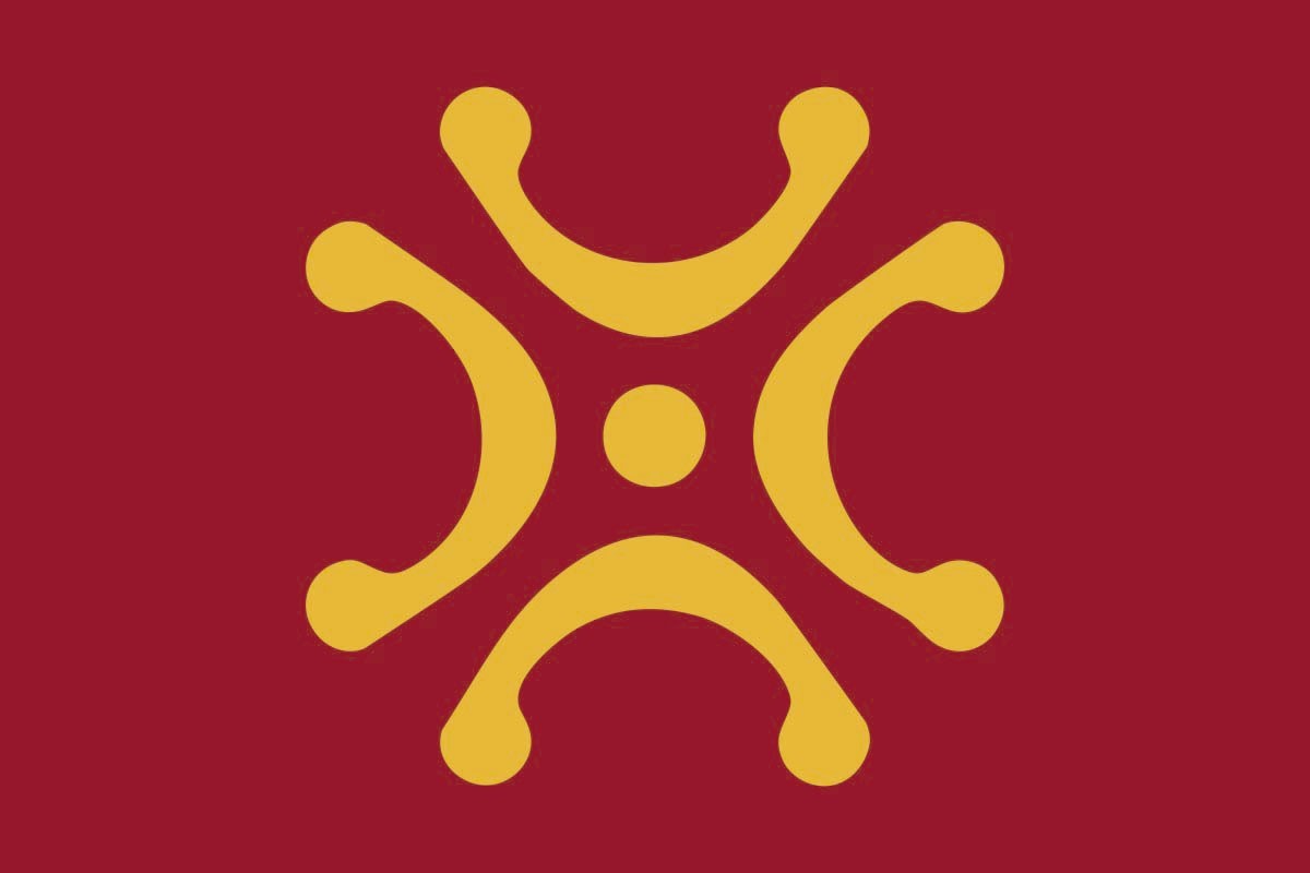 Bandera de mesa de Lábaro de alta calidad