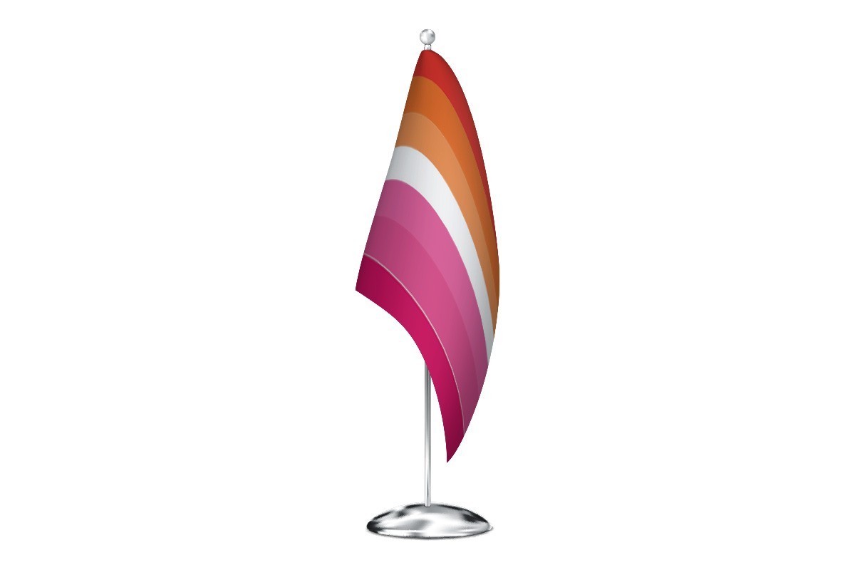 Bandera de despacho lésbica