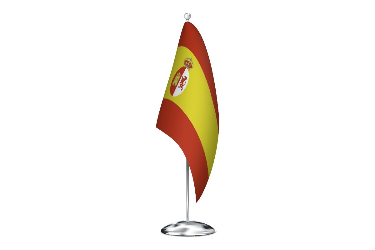 Bandera de despacho España 1793-1931 de alta calidad