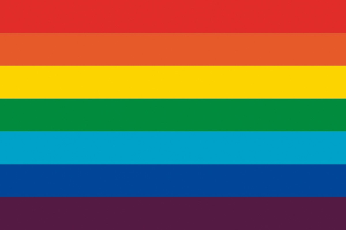 Bandera de despacho arcoiris 7 franjas