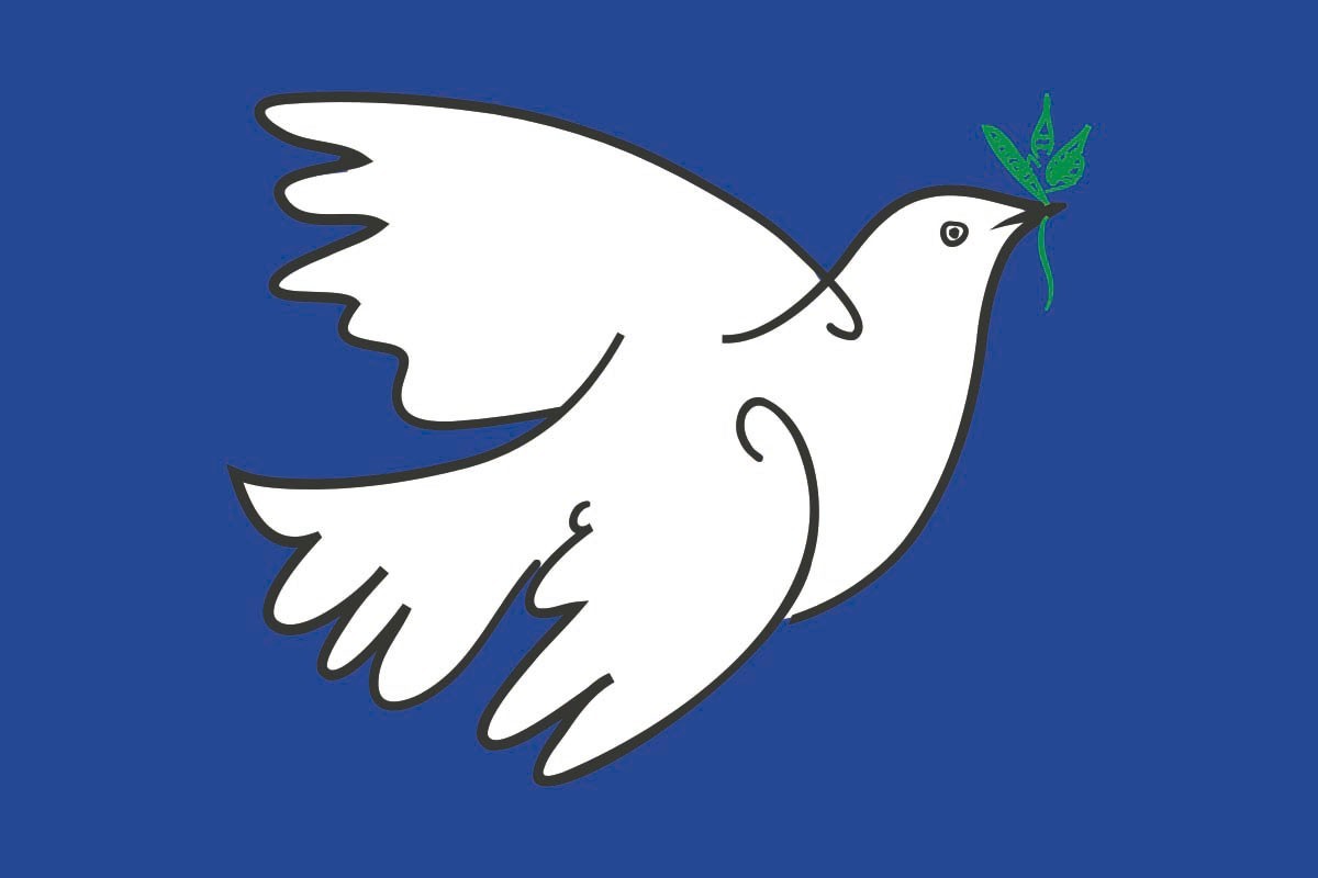 Bandera de despacho paloma de la paz Picasso