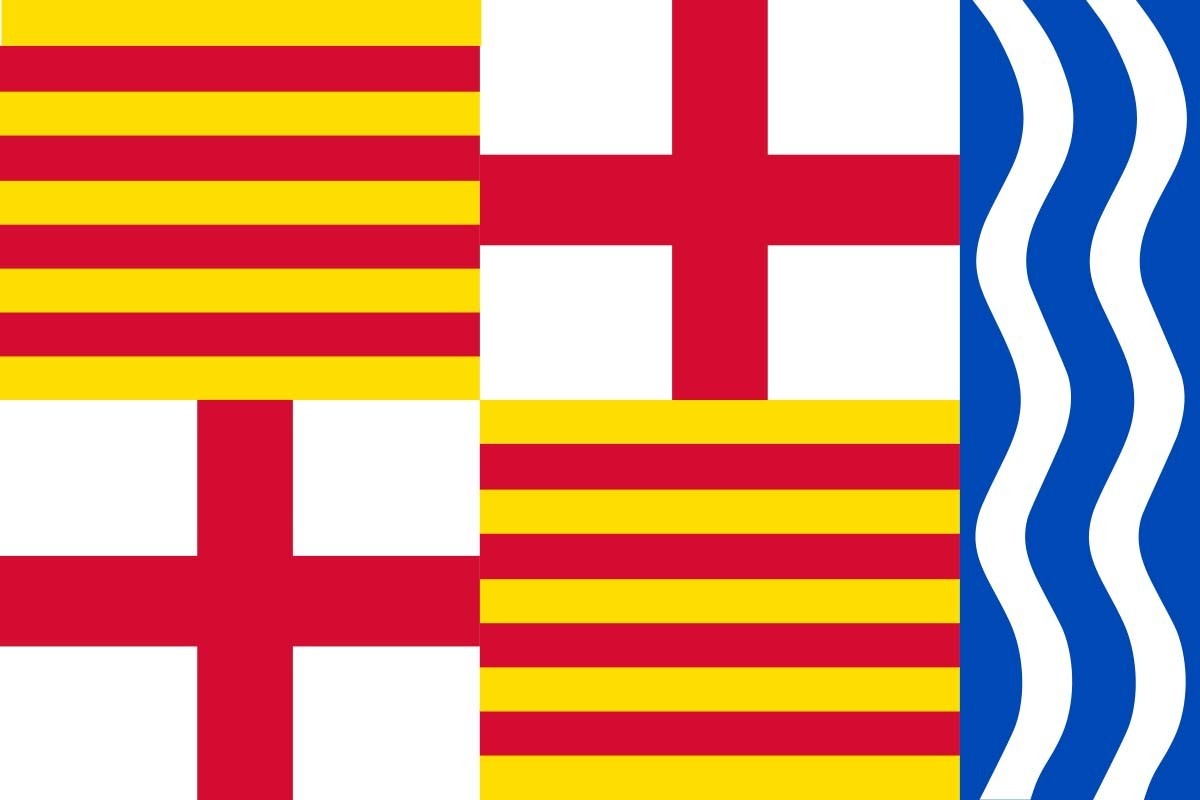 Bandera de Igualada de alta calidad para exterior Bandera de Igualada de alta calidad para exterior