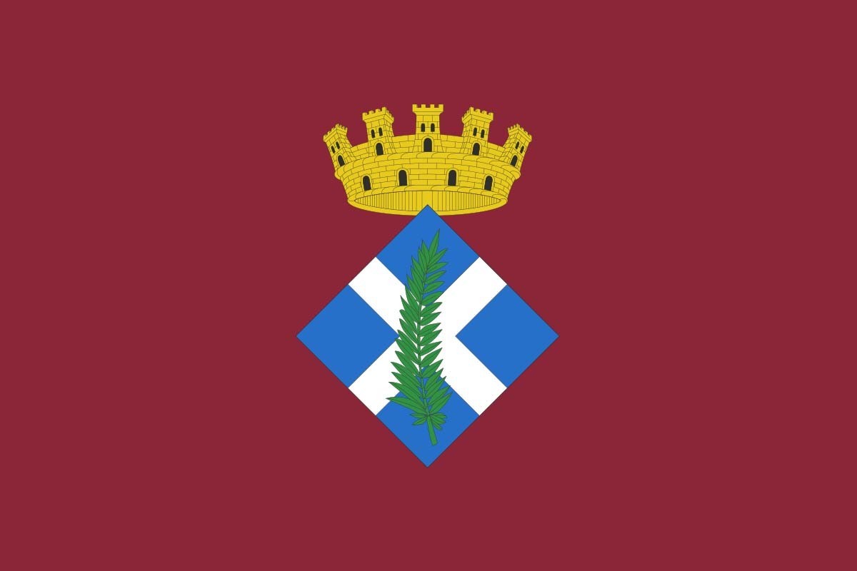 Bandera de Sant Andreu de Llavaneres de alta calidad para exterior Bandera de Sant Andreu de Llavaneres de alta calidad para exterior
