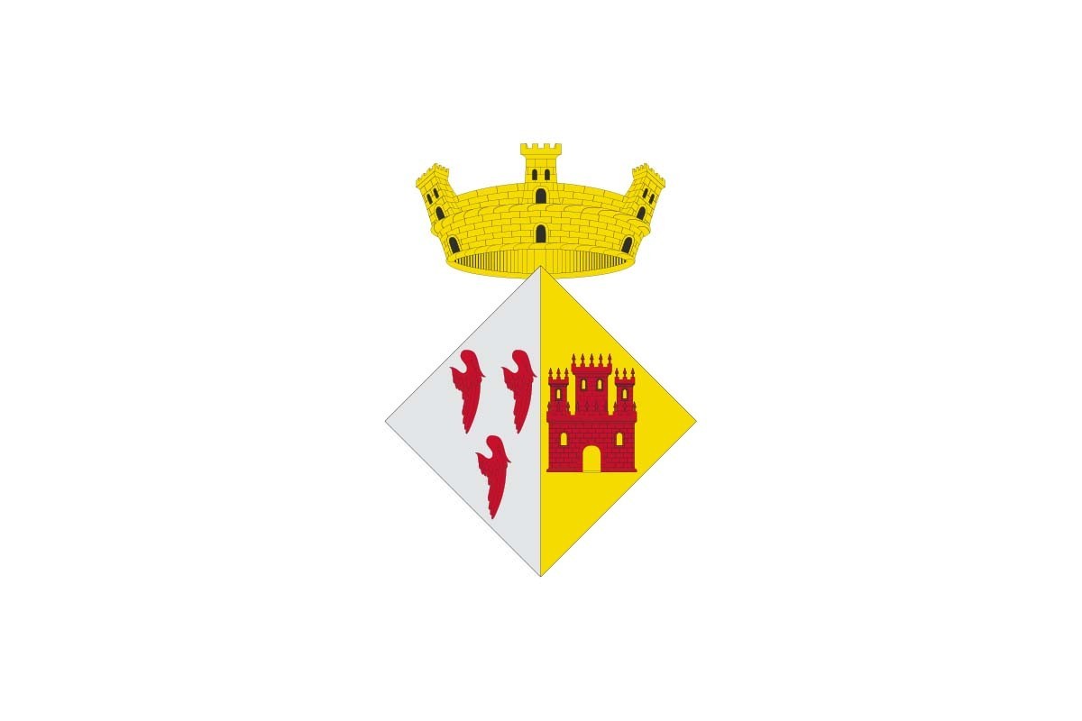 Bandera de Sant Bartomeu del Grau de alta calidad para exterior Bandera de Sant Bartomeu del Grau de alta calidad para exterior