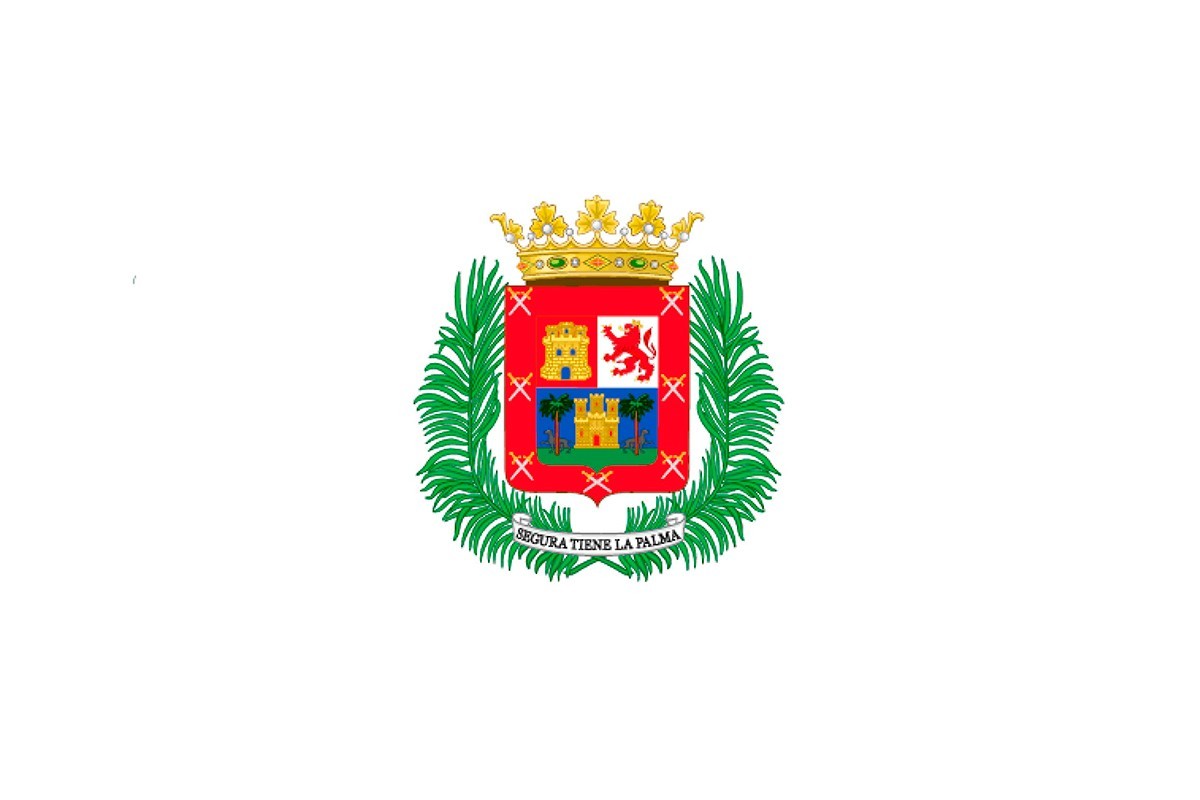 Bandera de Palmas de Gran Canaria de alta calidad para exterior