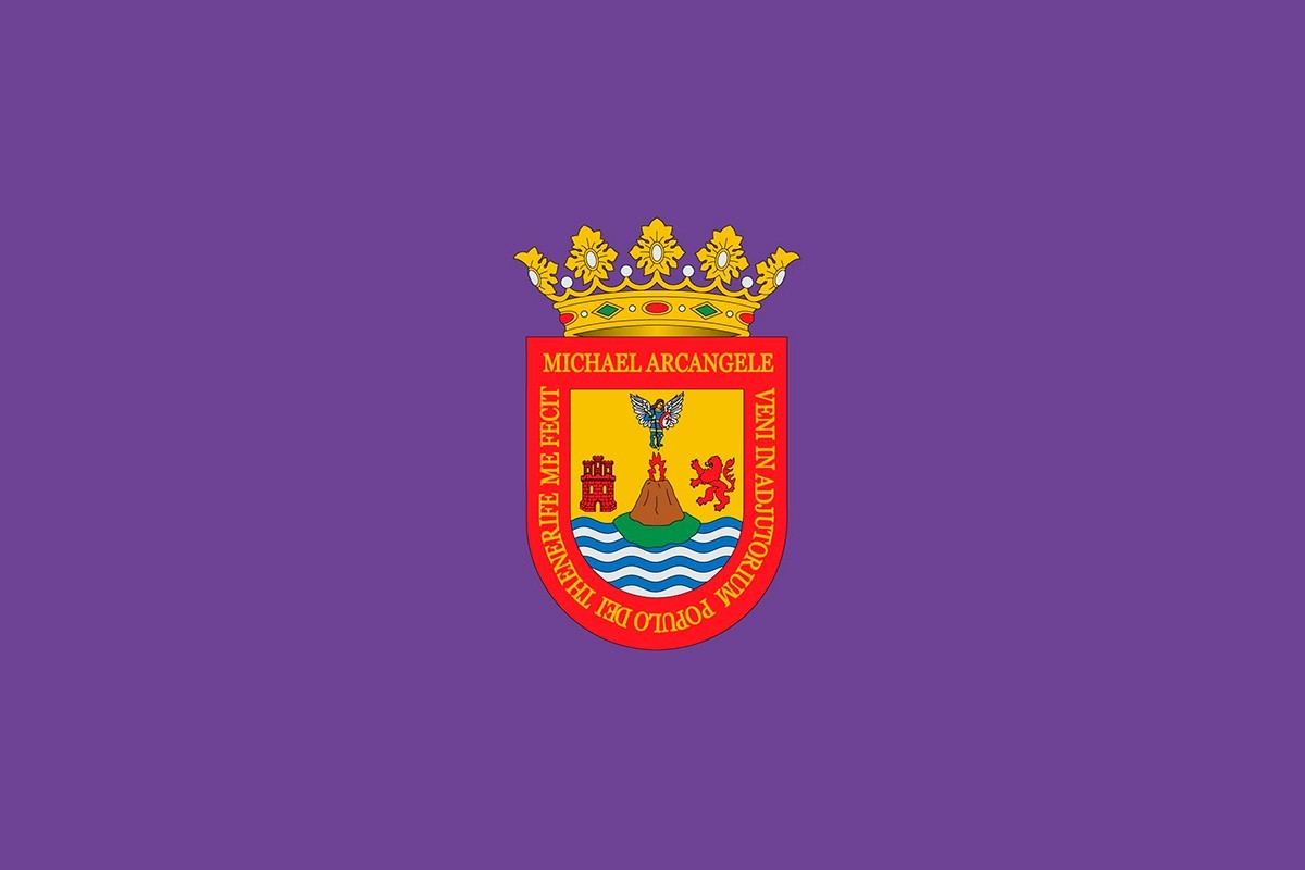 Bandera de San Cristóbal de La Laguna de alta calidad para exterior Bandera de San Cristóbal de La Laguna de alta calidad para exterior