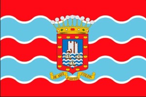 Bandera de San Sebastián de la Gomera de alta calidad para exterior 123